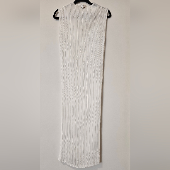 ARITZIA | BABATON White Sheath Midi Dress. No Flows.Sz S - Picture 2 of 9